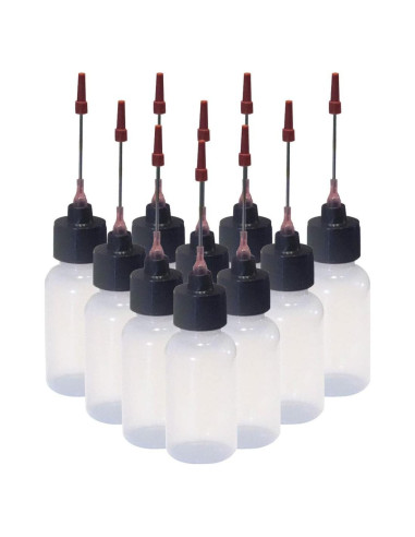 10 Botellas Dispensadoras 29.57 ml Liberty con Aguja Acero