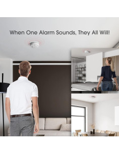 Detector de Humo Inalámbrico X-Sense SD19-W Paquete de 6 2