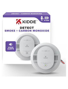 Detector de Humo y Monóxido Kidde 30CUA10-V con Cable y Batería