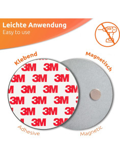 Fijador Magnético ECENCE 20pcs para Detector de Humo 2