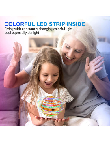 Bola Voladora Orb LEMATRIX TSM006-B Juguete Naranja