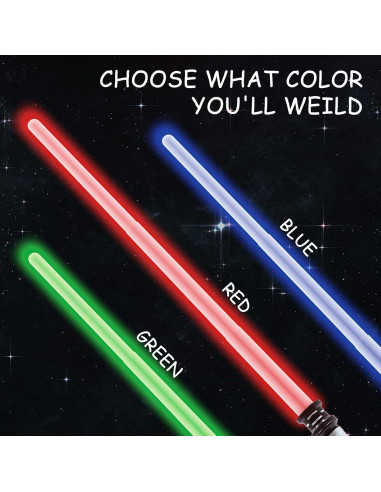 3 Sables de Luz con Sonido FX SAIYUE para Niños 43-84 cm