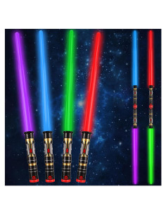 Conjunto de 4 Espadas LED Bakatatoyz para Niños y Adultos