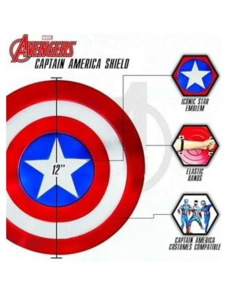 Escudo Capitán América Jazwares 30 cm - Disfraz Halloween