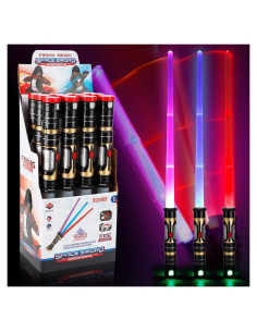 Juego de 12 Sables LED Liberty Imports - Espadas Retráctiles con Sonido