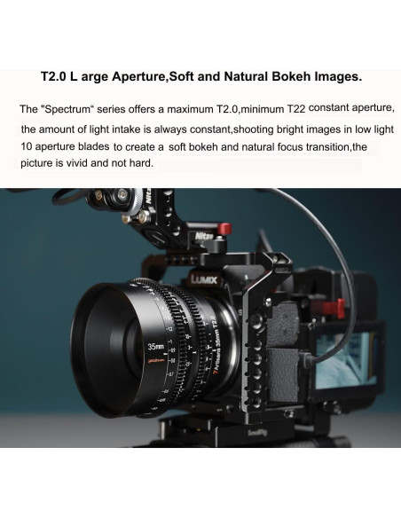 Lente de Cine 7artisans 35mm T2.0 para Nikon Z-Montaje