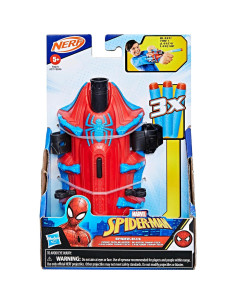 Lanzador Thwip-Tech Spider-Man Hasbro con 3 Dardos NERF 2