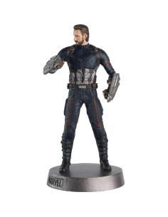 Figura de Metal Capitán América Eaglemoss 10 cm Colección Marvel 2
