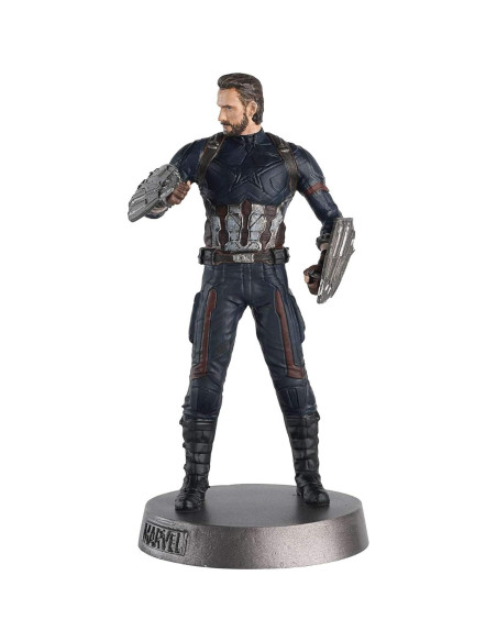 Figura de Metal Capitán América Eaglemoss 10 cm Colección Marvel