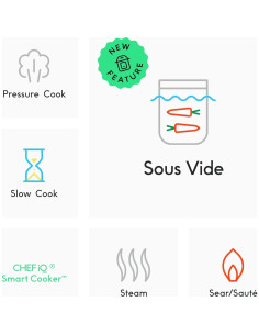 Olla de Presión Inteligente CHEF iQ 6L con WiFi y Balanza 2
