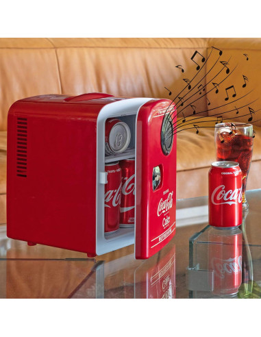 Mini Refrigerador Koolatron Bluetooth 4L Portátil Rojo