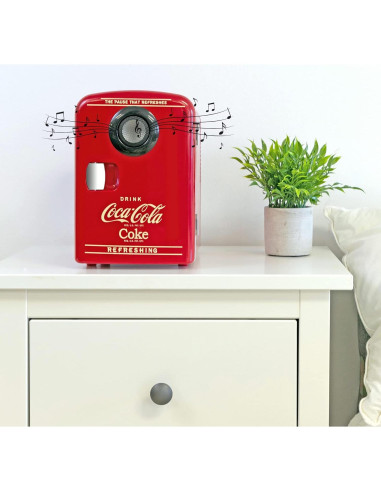 Mini Refrigerador Koolatron Bluetooth 4L Portátil Rojo