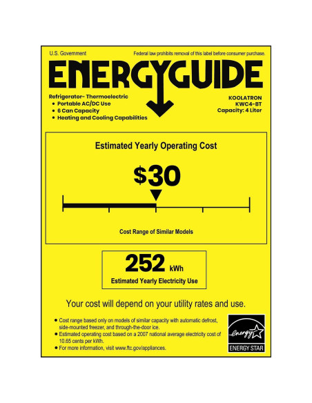 Mini Refrigerador Koolatron Bluetooth 4L Portátil Rojo