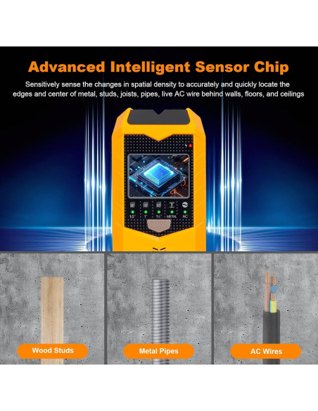 Buscador de Vigas de Pared KUUAUX 5 en 1 con Pantalla LCD