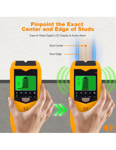 Buscador de Vigas de Pared KUUAUX 5 en 1 con Pantalla LCD