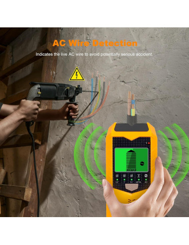 Buscador de Vigas de Pared KUUAUX 5 en 1 con Pantalla LCD