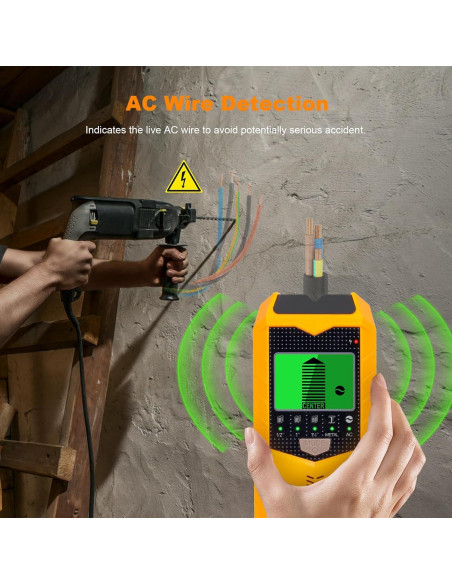 Buscador de Vigas de Pared KUUAUX 5 en 1 con Pantalla LCD