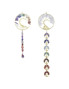 Adorno Árbol de la Vida Rockcloud con 7 Chakras - Juego de 2