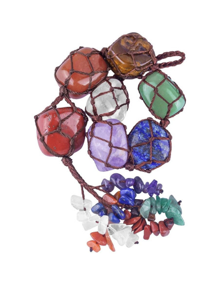 Adorno Árbol de la Vida Rockcloud con 7 Chakras - Juego de 2