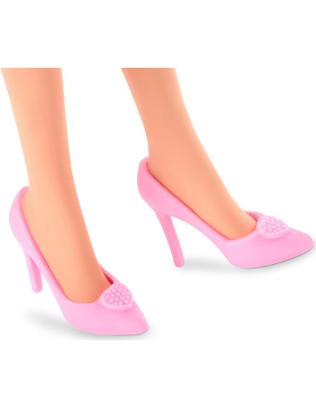 Muñeca Barbie La Película Margot Robbie Vestido Gingham Rosa