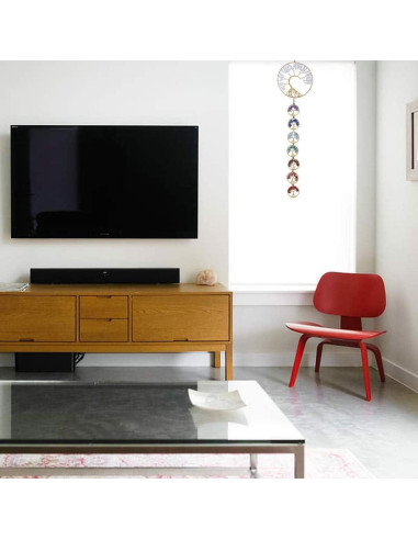 Adorno Árbol de la Vida Rockcloud con 7 Chakras - Juego de 2