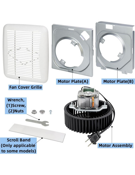 Motor de Reemplazo BKR60 para Ventilador de Baño Broan-NuTone
