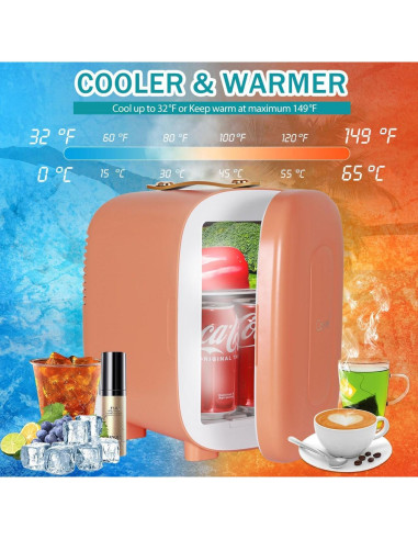CAYNEL Mini Nevera Portátil 4L Enfriador y Calentador