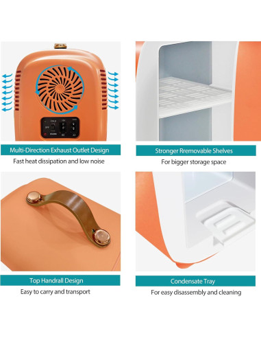 CAYNEL Mini Nevera Portátil 4L Enfriador y Calentador