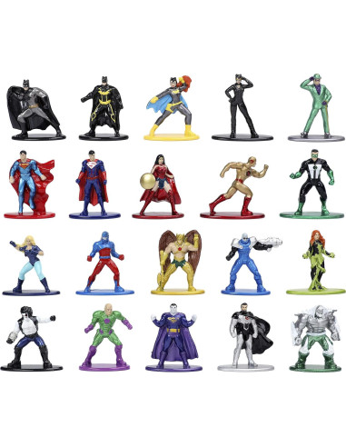 Figuras Coleccionables DC Jada Toys 20-Pack Metal 4,19 cm