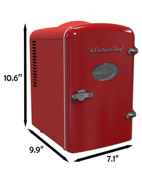 Refrigerador Compacto Curtis RMIS129 Rojo 4 Litros