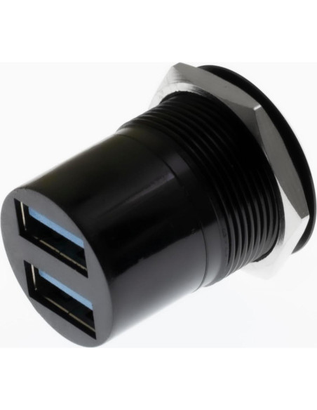 Adaptador de Montaje de Panel USB 3.0 EGOCHALLENGER Doble 5Gbps