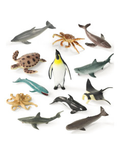 Figuras de Tiburón RECUR 12 PCS Juguetes Educativos