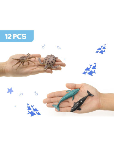 Figuras de Tiburón RECUR 12 PCS Juguetes Educativos