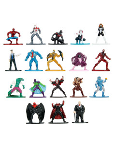 Figuras Marvel Spider-Man Jada Toys Paquete 18 Metal 4,19 cm