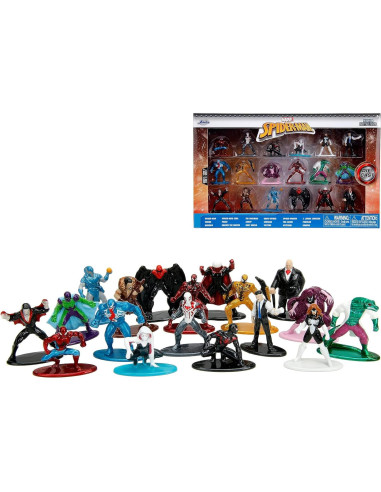 Figuras Marvel Spider-Man Jada Toys Paquete 18 Metal 4,19 cm