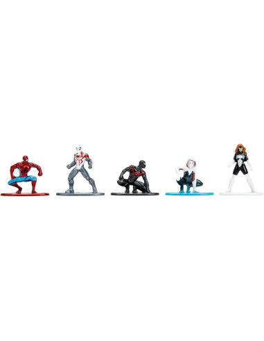 Figuras Marvel Spider-Man Jada Toys Paquete 18 Metal 4,19 cm