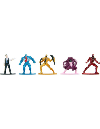 Figuras Marvel Spider-Man Jada Toys Paquete 18 Metal 4,19 cm