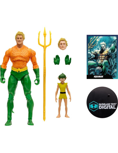 Figura de acción Aquaman McFarlane Toys 18 cm con coleccionable