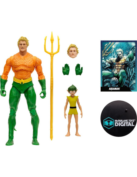 Figura de acción Aquaman McFarlane Toys 18 cm con coleccionable Figura de acción Aquaman McFarlane Toys 18 cm con coleccionable