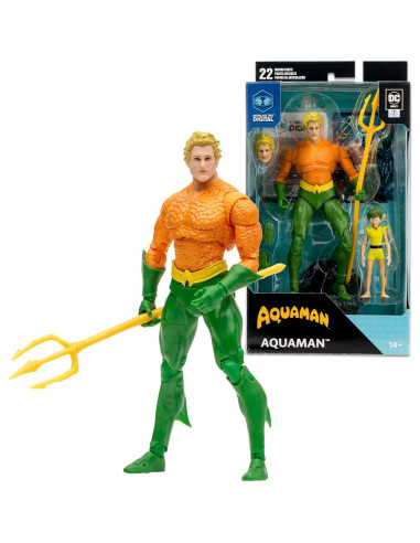 Figura de acción Aquaman McFarlane Toys 18 cm con coleccionable