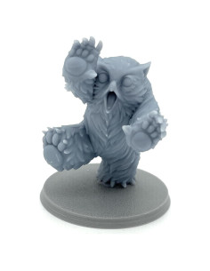 Miniatura Owlbear - HERO Creations - 28mm Gris Sin Pintar