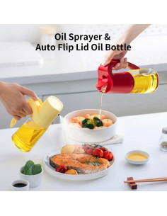 Set Dispensador de Aceite Ankou 880ml Vidrio Borosilicato 2