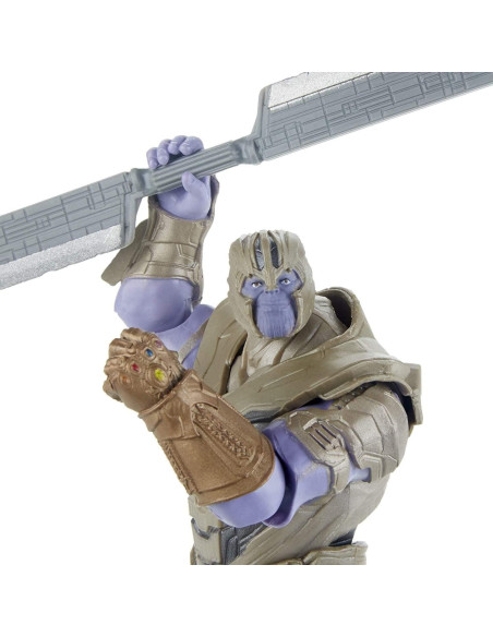 Figura Deluxe Guerrero Thanos Marvel 15.24 cm