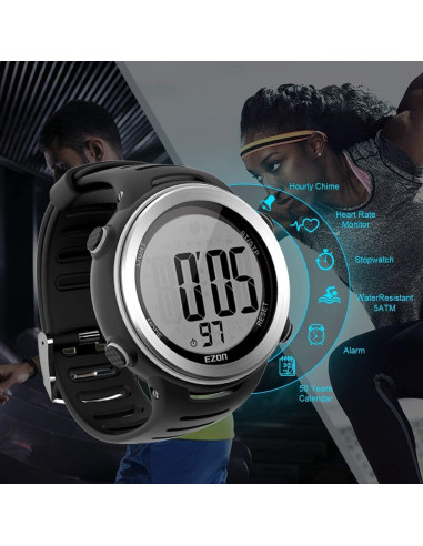 Monitor de Frecuencia Cardíaca EZON T007 con Correa de Pecho