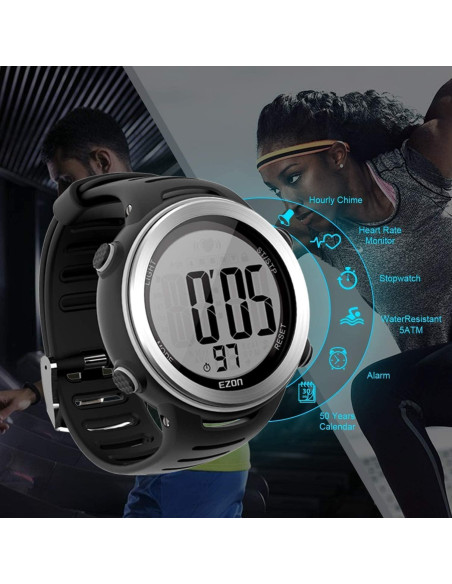 Monitor de Frecuencia Cardíaca EZON T007 con Correa de Pecho
