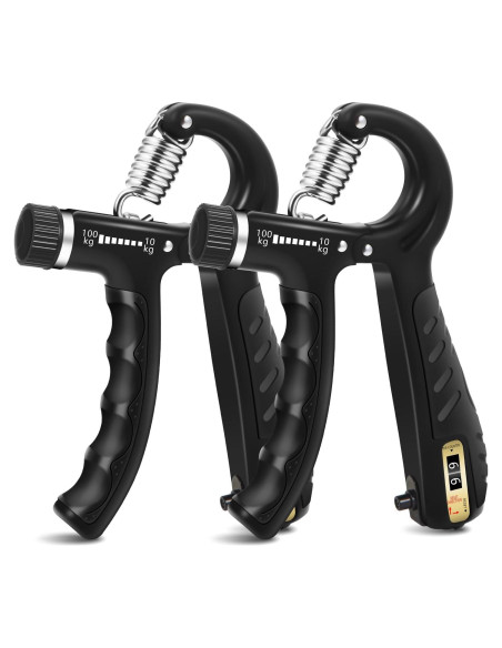 Entrenador de Fuerza de Agarre WIZFOKO 2PCS 10-100kg Ajustable
