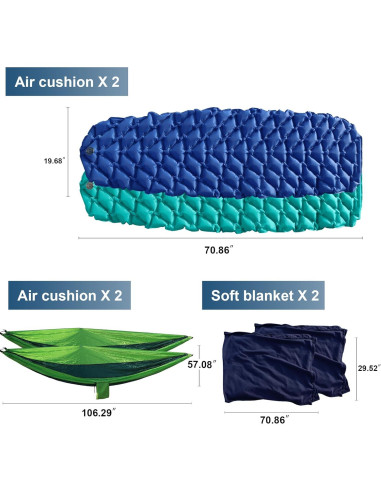 Kit de Camping Northroad 9 Piezas para 3 Personas