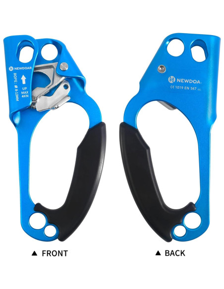 Ascensor de Mano NewDoar para Escalada 8-13mm Azul