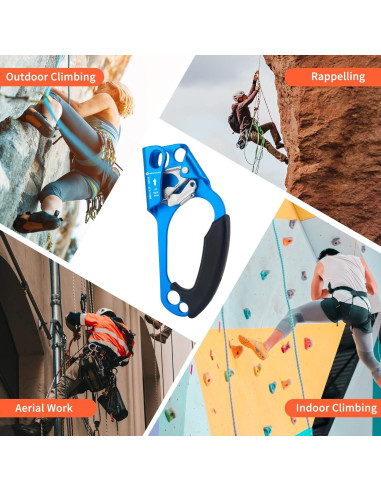 Ascensor de Mano NewDoar para Escalada 8-13mm Azul