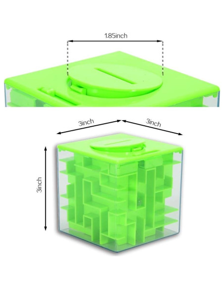 Caja de Rompecabezas de Dinero LIZHOUMIL 7.9cm Divertida